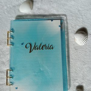 Libreta personalizada con mariposas