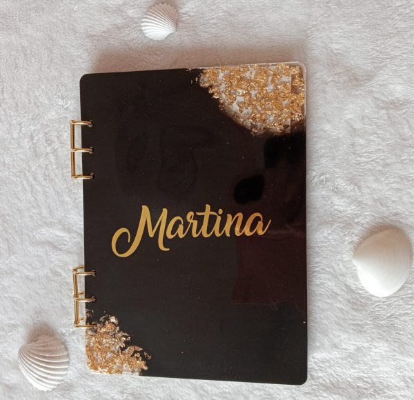 Libreta personalizada pan de oro