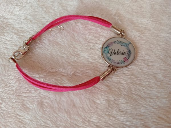 Pulsera personalizada con foto/nombre/signo zodiacal hecha a mano con resina