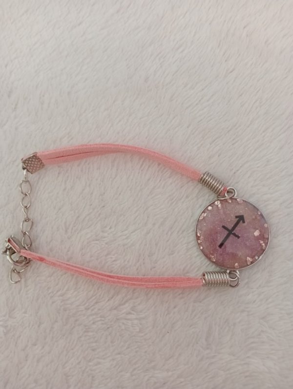 Pulsera personalizada con foto/nombre/signo zodiacal hecha a mano con resina