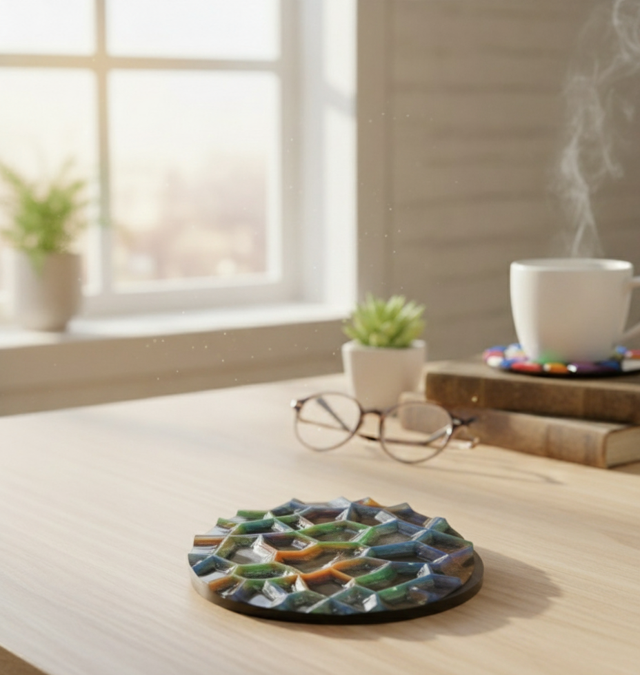 POSAVASOS RESINA BRILLANTES