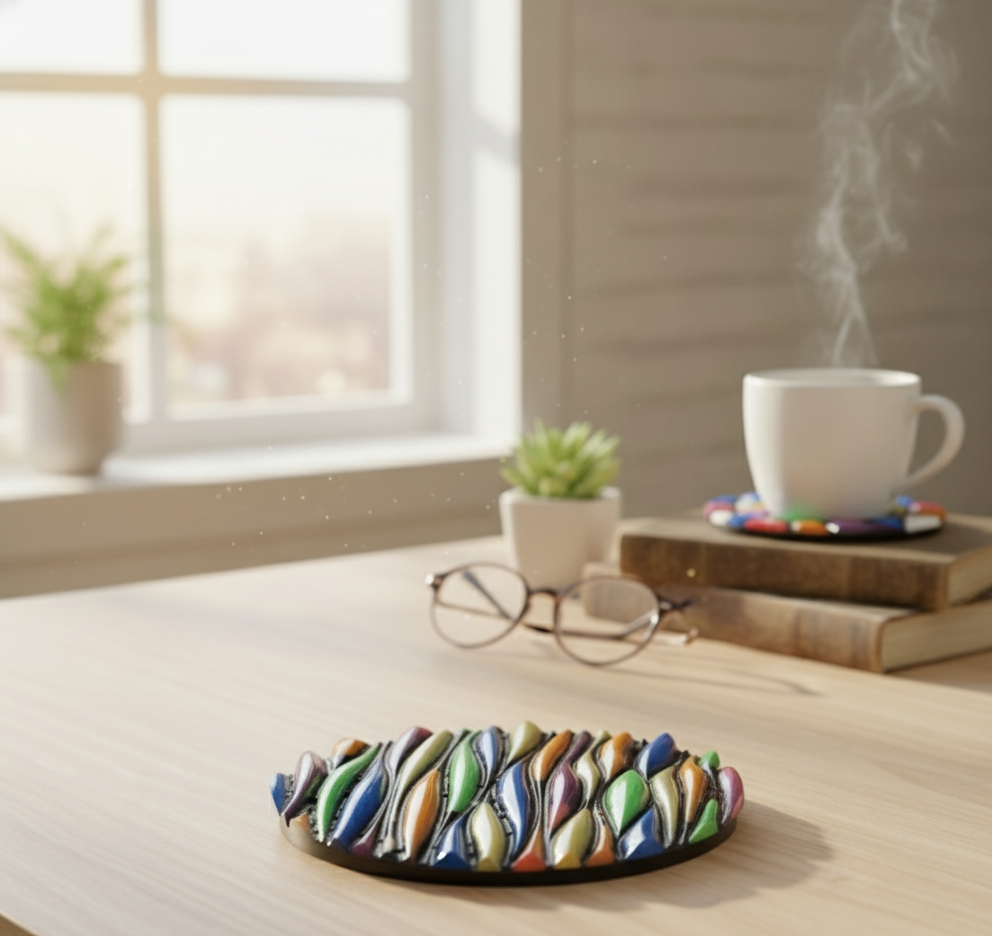 POSAVASOS RESINA BRILLANTES