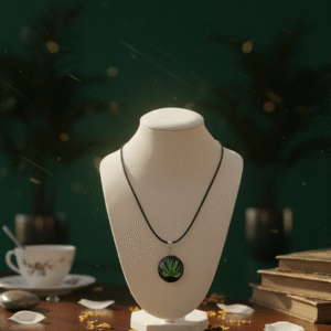 Collar de resina con flores