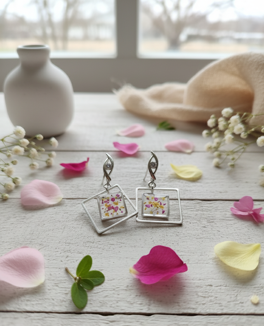 Pendientes de Mujer originales de resina