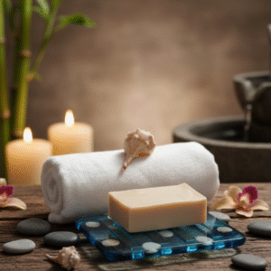 Jabonera marina hecha a mano con resina